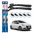Par de Palhetas Limpador Parabrisa Multiclip Original Bosch Peugeot 208 2013 A 2018