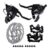 Pinças Freio Disco + Alavanca Passador Rapid Fire 21v Bike