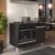 Balcão Multiuso para Cooktop 4 Bocas Georgia Preto – Lumil Móveis