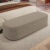 Puff Decorativo Orgânico Para Living Quarto 160cm Doha W01 Bouclê Bege – Lyam Decor