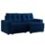 Sofá 3 Lugares Retrátil Lubeck Linho Azul Marinho