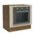 Balcão para Forno de Embutir 80 x 60 cm Sem Tampo Rustic/Crema Agata Madesa