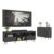 Conjunto Sala de Estar Rack + Painel TV 65″ e Aparador Retrô Sofia Multimóveis Preto/Natural
