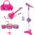 Kit Musical Barbie Dreamtopia Bateria, Microfone, Bolsinha E Guitarra Com Função MP3 – Fun