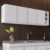 Armário de Cozinha Aéreo Nevada com Adega 180cm 4 Portas Branco – Lumil