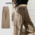 Lovito Calça Casual Assimétrica Com Cadarço Verão/Primavera Para Mulheres L113MD627