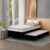 Cama Box Conjugada Solteirão Premier Unibox Molas Ensacadas (63x108x198) com Cama Auxiliar Preta 