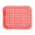 Bandeja Laminada – Xadrez Vermelho – 40,5x33cm – 1 unidade – Rizzo