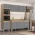 Armário de Cozinha Modulada 5 Peças CP17 Balcão com Tampo Castanho/Cinza – Lumil