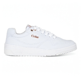 Tenis Coca Cola Feminino Branco Hope Town Couro Casual Macio