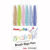 Kit escrita Brush Sign Pen com 6 cores pastéis KITBRUSH-6P Pentel