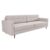 Sofá 3 Lugares Living Pé Palito Linho Cotton Cru 210 cm