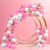 Kit 125 Balões Rosa Claro 7”+ Branco 7”+ Rosa Metalizado5” – Balão Bexiga Para Festas (KIT01+F)