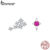 Brincos Bamoer 925 Sterling Sliver Libra Design Joias Presentes Para Mulheres
