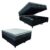 Cama Box Baú Casal Queen Colchão Gazin Maximus Molas Ensacadas 158x198x65cm Cinza / Preto – Suporta até 120Kg por Pessoa