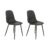 Conjunto com 2 Cadeiras Sina Preto