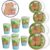 KIT FESTA CAPIVARA 16 PRATOS + 16 COPOS DESCARTÁVEL 200 ML PAPEL – FESTCOLOR