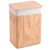 Cesto De Roupas Bambu Dobravel Retangular Banheiro Lavanderia Organizador Forrado 60L