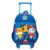 Mochila de Rodinha Infantil Masculina Patrulha Canina Chase e Equipe Azul