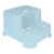 Degrau Duplo Azul Bebe Infantil Antiderrapante Buba