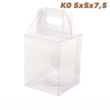 20~100 Sacolas PVC 7,5x5x5 Maleta Acetato Transparente K0 ASSK (CHOCO)