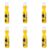 Kit 6 Marcadores Industriais Amarelo 2mm 60ml Híbrido M26-AM60-2 BADEN