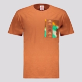 Camiseta Kappa Glenn Graphik Marrom