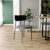 Cadeira Decorativa Para Sala De Jantar Melina L02 Couríssimo Preto Linho Cinza Escuro – Lyam Decor