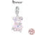 Bamoer 925 Sterling Prata Charme Urso Sonhador Design Pingente Acessórios Para Pulseira