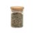 Pote de vidro 110ml com tampa de bambu hermético – Tud