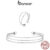 Anel De Fita Bamoer 925 Sterling Simples De Dupla Camada Presentes De Moda Requintados Para Mulheres