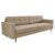 Sofá 3 Lugares Living Pé Palito Linho Cotton Bege 210 cm
