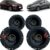 Kit Alto Falantes Dianteiros e Traseiros Citroen C4 Lounge 2014 Até 2020 – Hurricane Aurum 480w