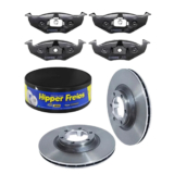Pastilhas Freio + Discos Freio Gol Voyage Saveiro G5 G6