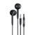 Fone de Ouvido Intra Auricular Com Fio 1Hora Conector 3.5mm Cabo 1,2m Preto