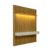 Painel Ripado com Rack Suspenso até 70 Polegadas Tulum com LED 1 PT 2 GV Cedro e Off White Alt 242 Larg 222 cm