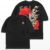 Camiseta Oversized Japan Mask Oni Katana Streetwear Camisa Unissex