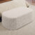 Puff Decorativo Orgânico para Living Quarto 100cm Doha W01 Bouclê Creme – Lyam Decor