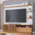 Estante Painel Para TV 70 Pol com LED Itapema C04 Freijó Off White Matte – Lyam Decor