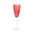 2 Taças para Champanhe Wolff de Vidro Vermelho 200ml