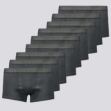 Kit de 9 Cuecas Sunga Lupo Algodão Com Elastano Cinza Escuro