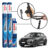 Kit 3 Palhetas Dianteiras Aerofit + Traseira REAR Original Bosch Nissan Kicks 2016 A 2024