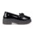 Mocassim Infantil Menina Fashion Verniz Com Corrente Sola Tratorada Da Moda