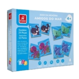 Jogo da Memória Amigos do Mar – Brincadeira de Criança