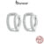 Brincos Bamoer 925 Sterling Sliver Stud De Duas Camadas De Design De Jóias Para Mulheres