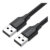 Cabo de Dados Ugreen Usb 2.0 Tipo A Macho 2 Metros Preto