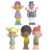 Brinquedo 5 Dedoches Turma Do Mundo Bita Vinil Atóxico +3 Anos Líder – 3010