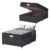 Cama Box Baú Colchão Casal Probel Molas Ensacadas Granville Pillow Top 138x188x69cm Marrom / Branco