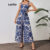 Lovito Macacão Boho Floral Com Cinto De Verão Para Mulheres LBL20623