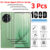 3em1 3D Vidro Transparente Temperado Para Tecno Spark 20 Pro + 4G Spark20 20Pro 20C 2024 Protetor De Tela Classe De Filme De Lente De Câmera De Cobertura Total